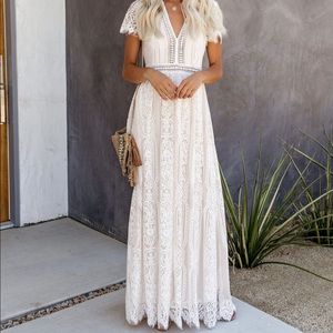Bohemian Lace Maxi Dress